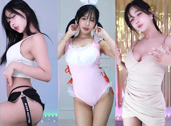 韩璐4月Sooplive直播舞蹈回看,柔光镜头里的韩系节奏感