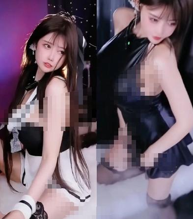 抖音UU酱嘉年华舞蹈,3段黑蓝造型短片比普通切片更有版本感