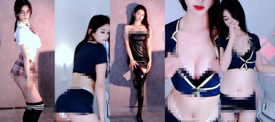果果超哇塞小果网易CC直播舞蹈，4段短片里的明暗镜头记录