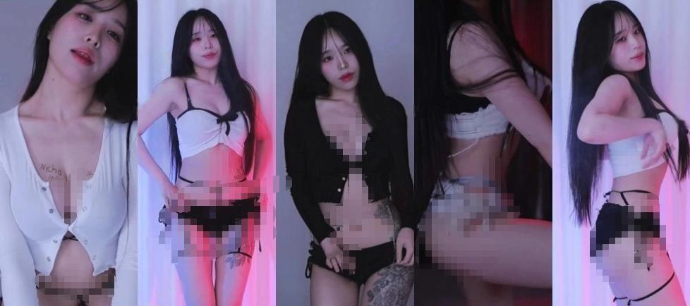 이을이♡ ning04027在Sooplive的15段舞蹈剪辑,粉紫直播灯下的轻快记录