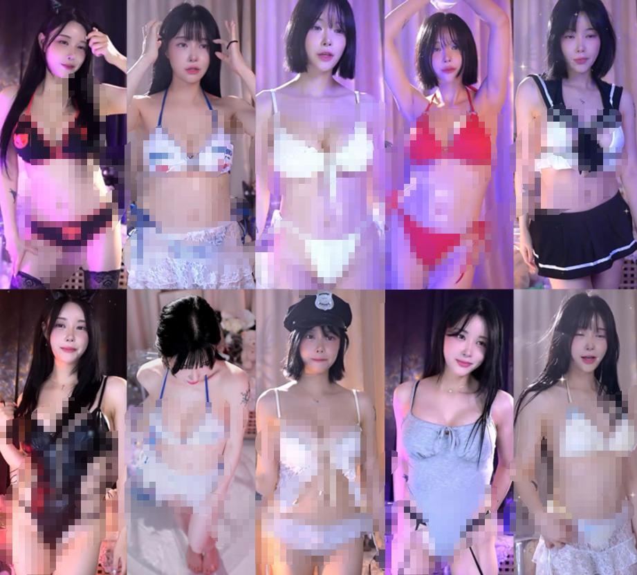 뉴나랑narang_421韩国Twitch精选热舞,15段贴身造型镜头很有记忆点