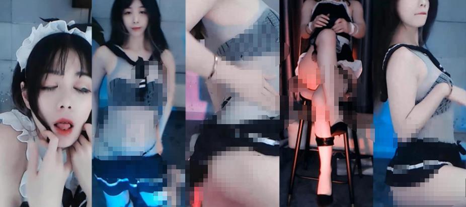 虎牙直播落轩付费定制舞蹈,8段女仆造型这一组更有看头