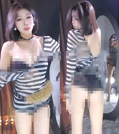 娃哈哈乐嗨直播竖版点舞，7分25秒镜前造型很有看头