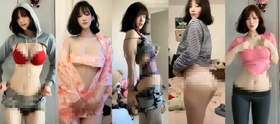 抖音纯种阿江8分35秒定制舞蹈混剪,短裙背身和贴身上衣画面很直给