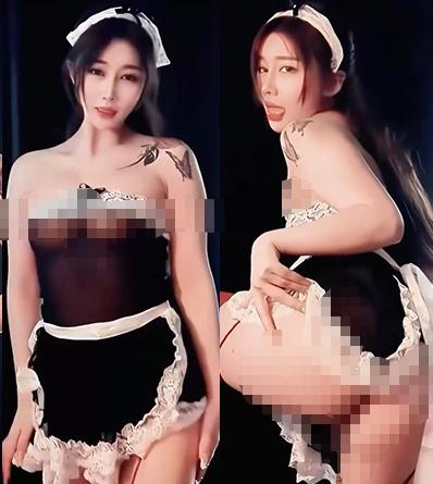 漂漂直播汐汐酱高级定制热舞,3分58秒女仆造型很亮眼