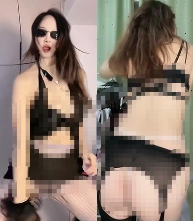 快手菲尔/妩媚娘定制热舞,4段黑色穿搭短舞够直接