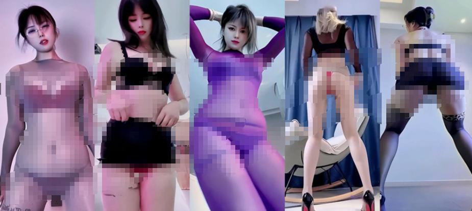 快手猫儿定制舞蹈剪辑,7段黑色穿搭镜头节奏很直接