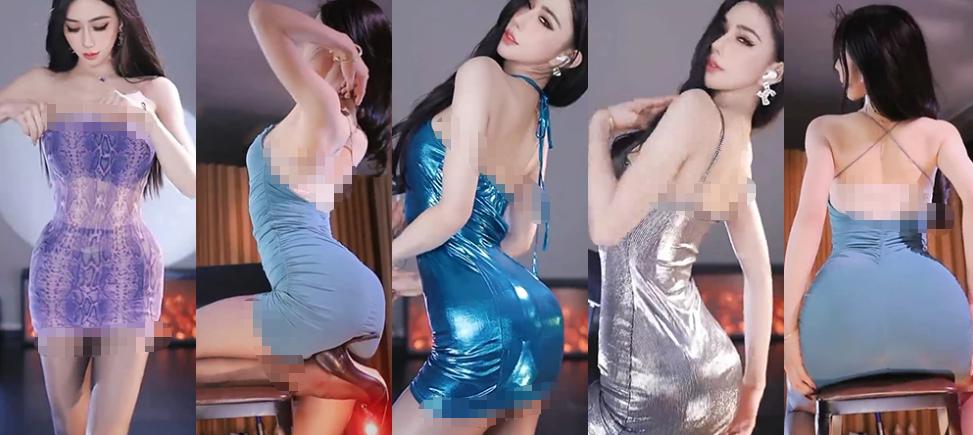 虎牙桃一2026年3月精选44段，修身裙装和棚拍灯光都很吸睛