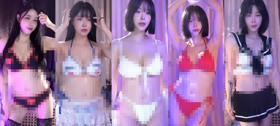 뉴나랑narang_421韩国Twitch精选热舞,15段贴身造型镜头很有记忆点