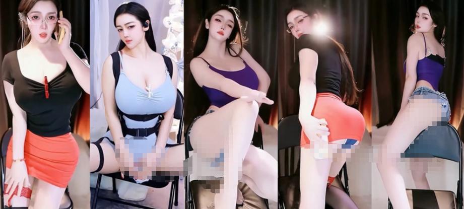 小美很奈斯畅聊直播情感舞蹈5段,椅背镜头里的穿搭够吸睛