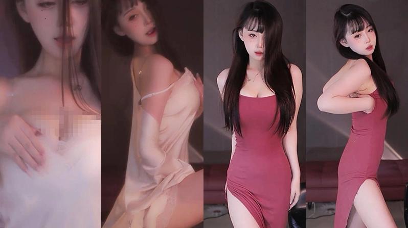 斗鱼直播小美佳舞蹈剪辑,5段白纱红裙造型更好看