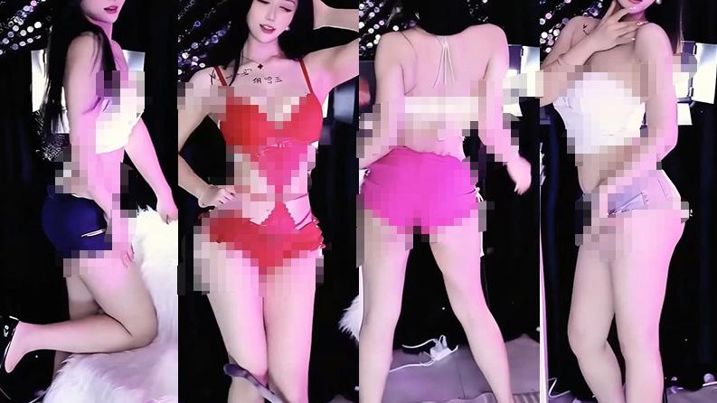 网易CC直播心儿点舞6段，红白亮色造型让画面更热闹