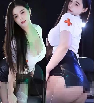 虎牙嗨koi定制热舞,白衣短裙和近景动作很抓眼