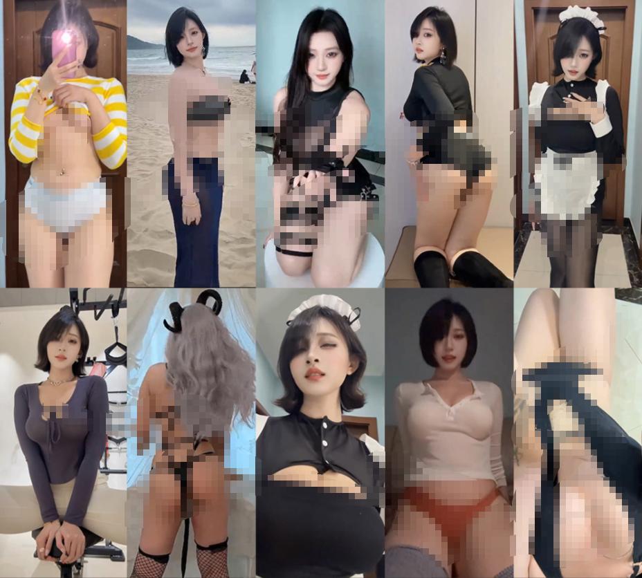 抖音鹅鹅定制舞蹈,16段短发好身材穿搭镜头很抓眼