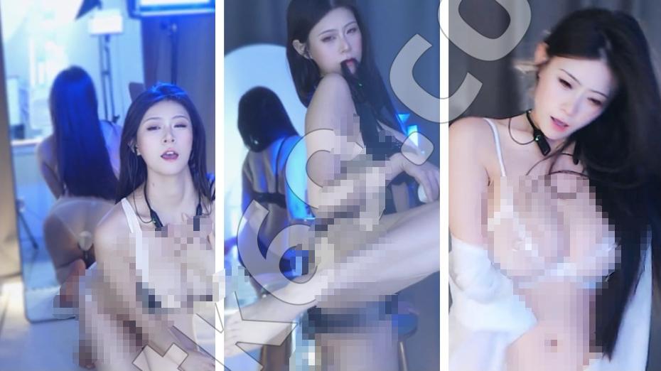 网易CC沐木定制短片合集,蓝白灯光下的贴身造型镜头很突出