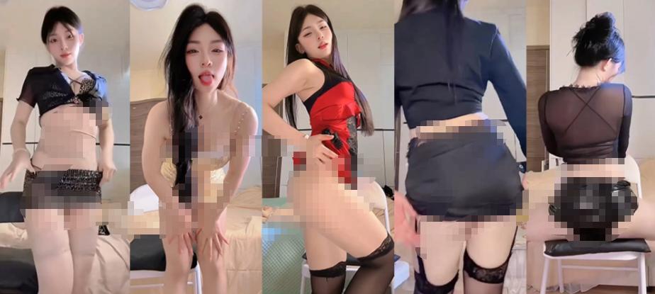 快手主播小辣椒12段定制热舞,居家场景里每套造型都不重样