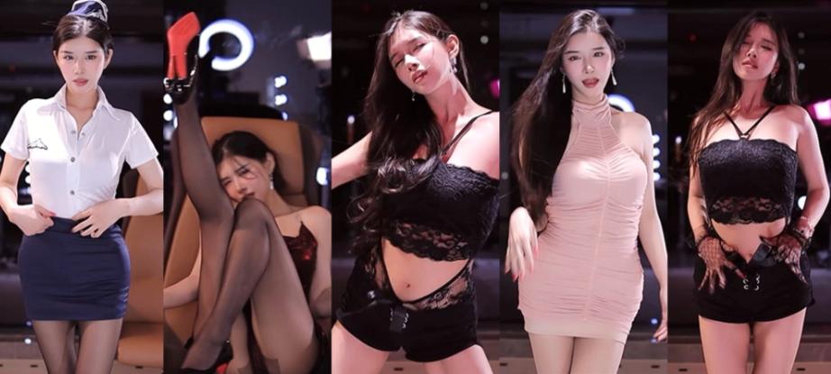 小恩雅20段斗鱼直播舞蹈，红光舞台与白衬衫造型轮番切换