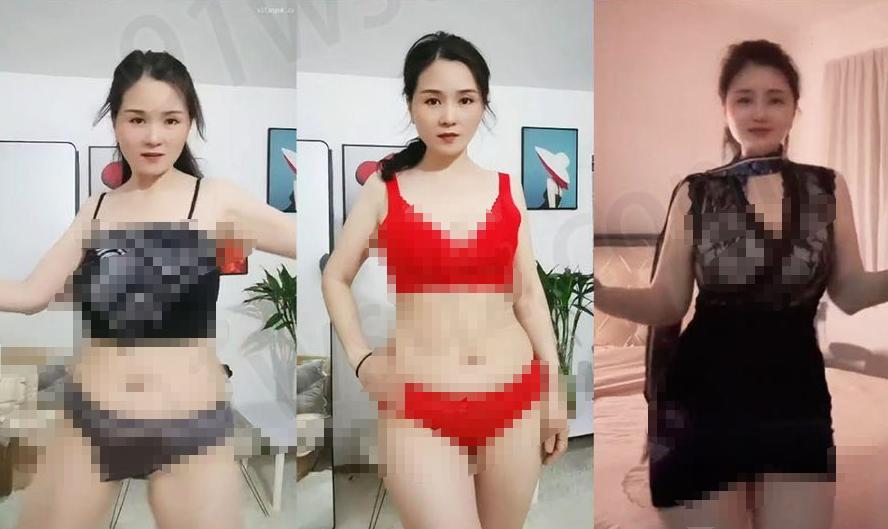 快手微胖姐姐9段定制舞蹈,黑红造型轮换里的室内节奏