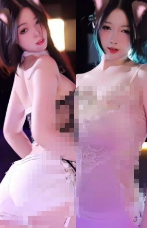 虎牙李纯儿6段舞蹈片段,暗场灯光下的贴身造型很有冲击