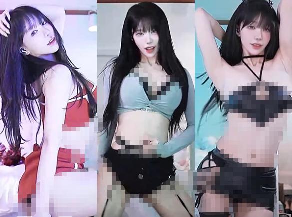 Sooplive韩国BJ冬天12段舞蹈剪辑,多套穿搭让直播画面不断换调