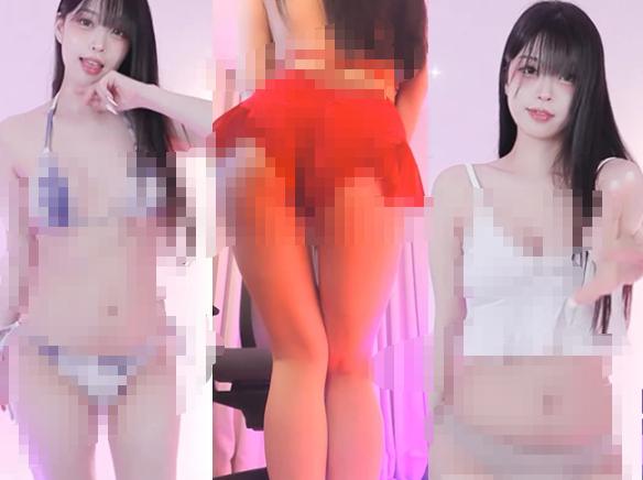 Sooplive拉芃15段精选舞蹈,粉紫灯光里的多套造型变化很明显