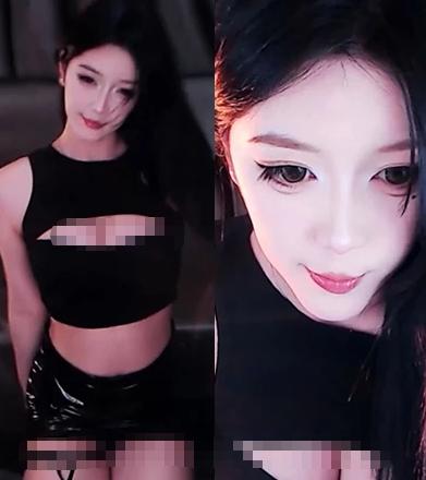 VV星球小张张4分36热舞整活,暗光近镜头里的黑色短装