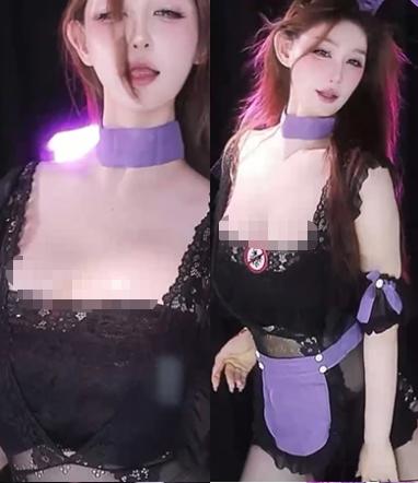 斗鱼仙呗小号合集四,16段热舞在黑白紫造型中展开