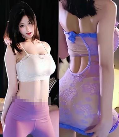 虎牙小杨同学把浅色系穿搭带进九支室内舞蹈片段