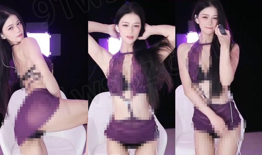 网易CC羊羊酱紫色透感舞蹈片段,3段近景镜头更偏轻量回看