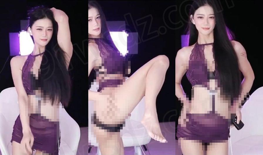 网易CC羊羊酱紫色透感舞蹈片段,3段近景镜头更偏轻量回看