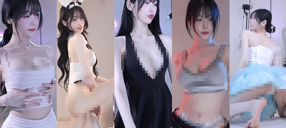 Sooplive海恩woohankyung舞蹈合集，19段画面在远近镜头间变换
