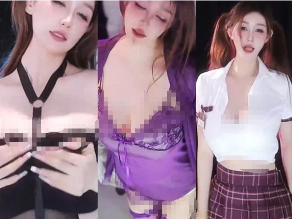 斗鱼仙呗小号舞蹈合集五,19段近景直播里的紫调变化