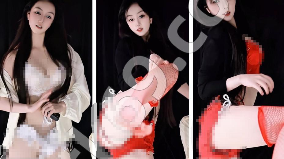 漂漂觅子珠8段室内舞蹈,白红黑配色串起鲜明段落