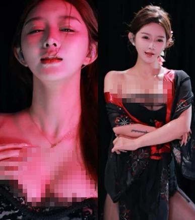 斗鱼惹妹小号40段直播舞蹈,冷暖灯光串起多套造型变化