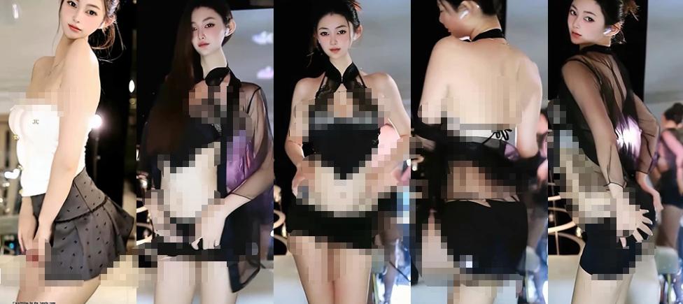 来秀锦汐舞蹈剪辑，白衬衫造型带来清爽观感