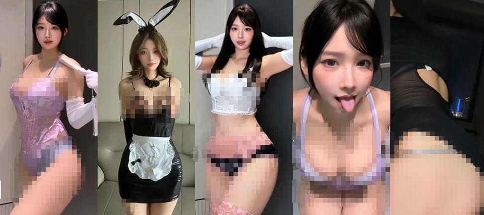 抖音主播盐汽喵多造型定制热舞视频剪辑