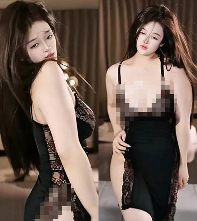 来秀晚瑜3段深夜舞蹈，暖色室内镜头里的柔缓直播感