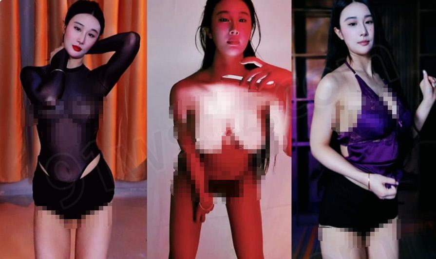 Lucky_允儿影子热舞作品记录：橙色帘幕与紫色室内光线