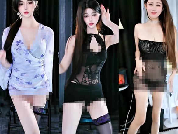 甜妹er的浅紫印花造型｜来秀主播舞蹈剪辑
